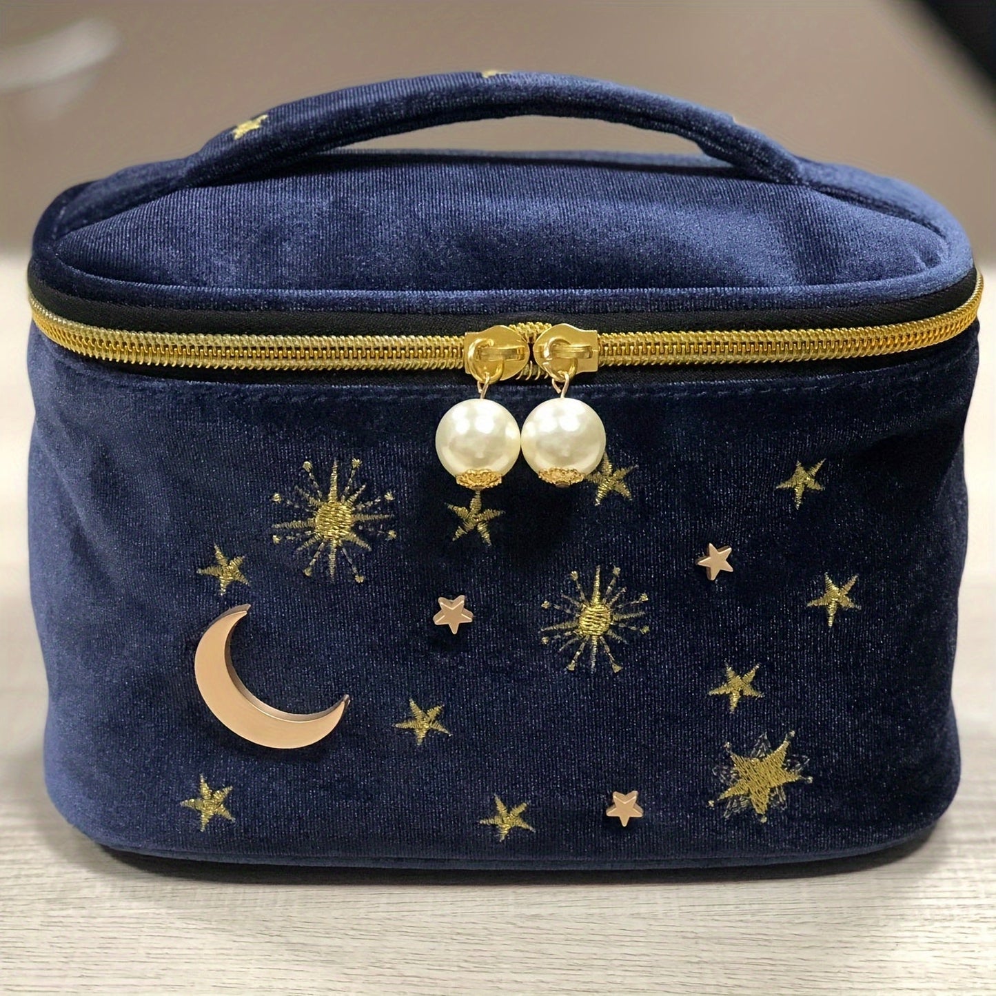 Large Capacity Cute Japanese Star and Moon Embroidery - S2NL
