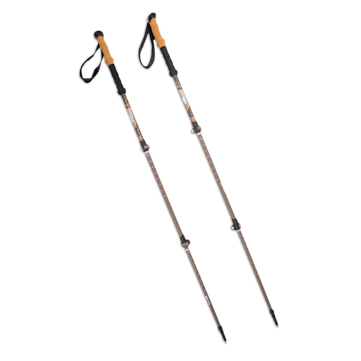 Carbon Fiber Quick Lock Trekking Poles w/ Mossy Oak Elements Contour Pattern