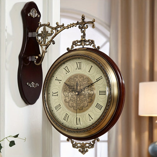 Double Sided Roman Arabic Wall Clock- HMT17DW