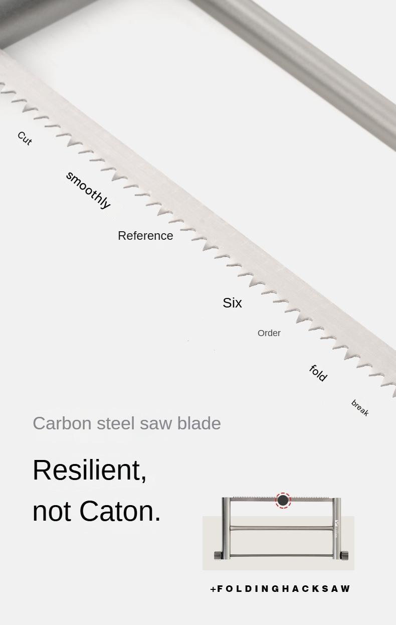 Mobi Garden Outdoor Portable Saw Ultralight Foldable Hand Saw Hacksaw Folding Wood Log Bush Camping Tool Crafting Only 243g With Storage Bag