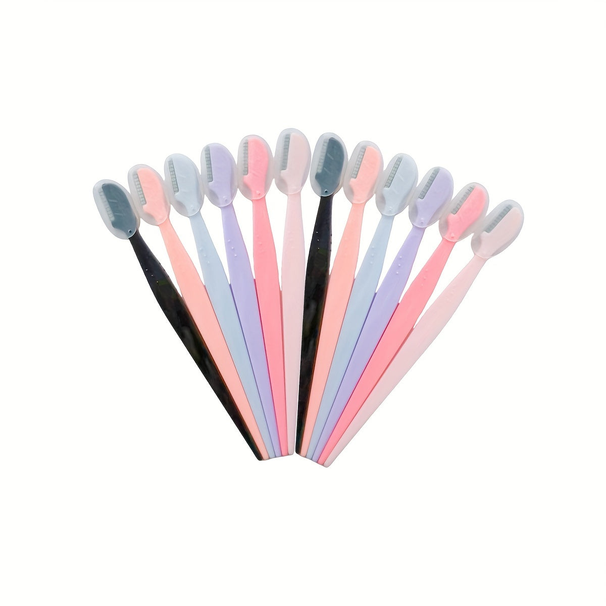 6/12/18pcs Multi-Color Eyebrow Razors - P7TV
