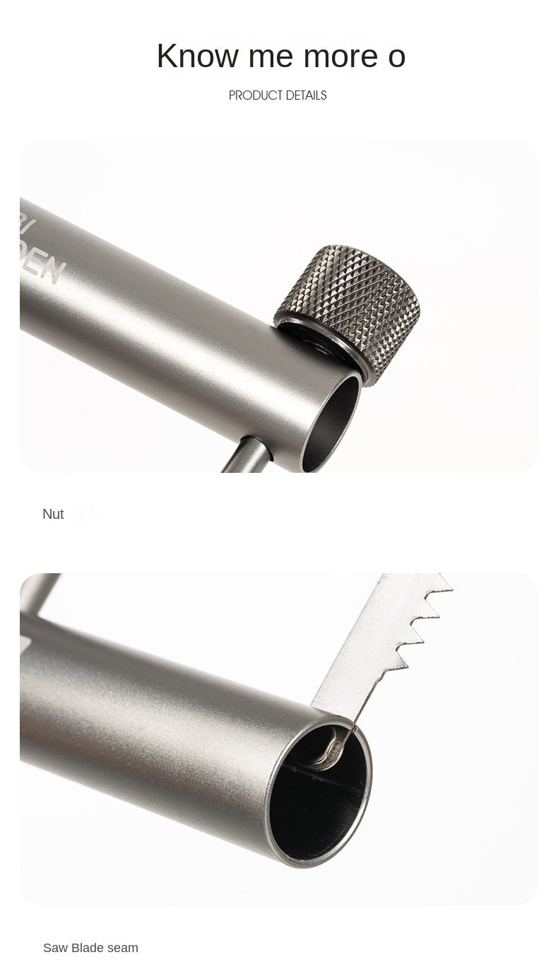 Mobi Garden Outdoor Portable Saw Ultralight Foldable Hand Saw Hacksaw Folding Wood Log Bush Camping Tool Crafting Only 243g With Storage Bag