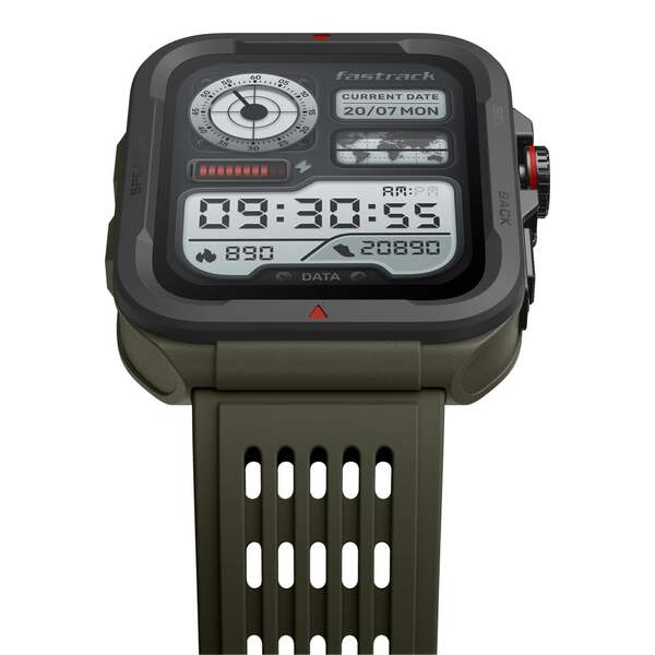 Fastrack Active 4.64cm UltraVU HD Functional Crown Rugged Smartwatch - Green