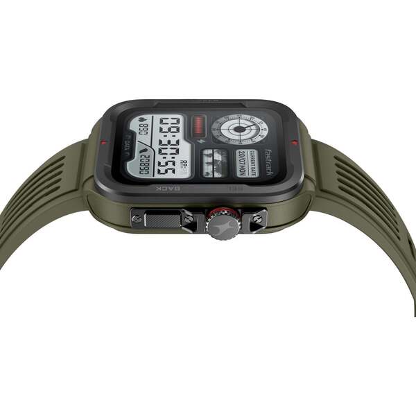 Fastrack Active 4.64cm UltraVU HD Functional Crown Rugged Smartwatch - Green