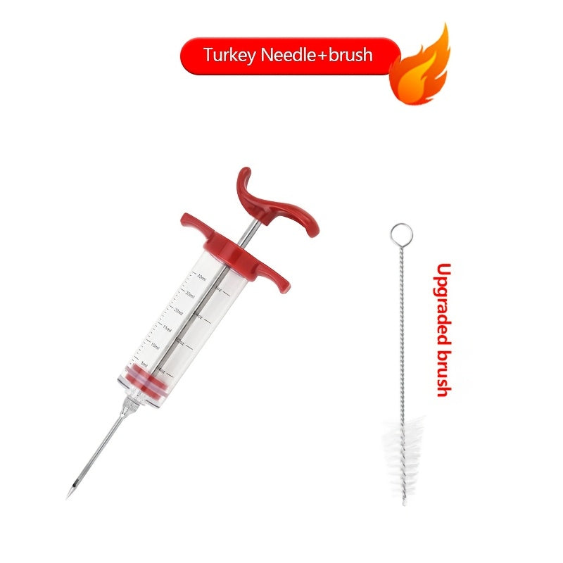 Meat Marinade Syringe Set, Stainless Steel TJR5M8P