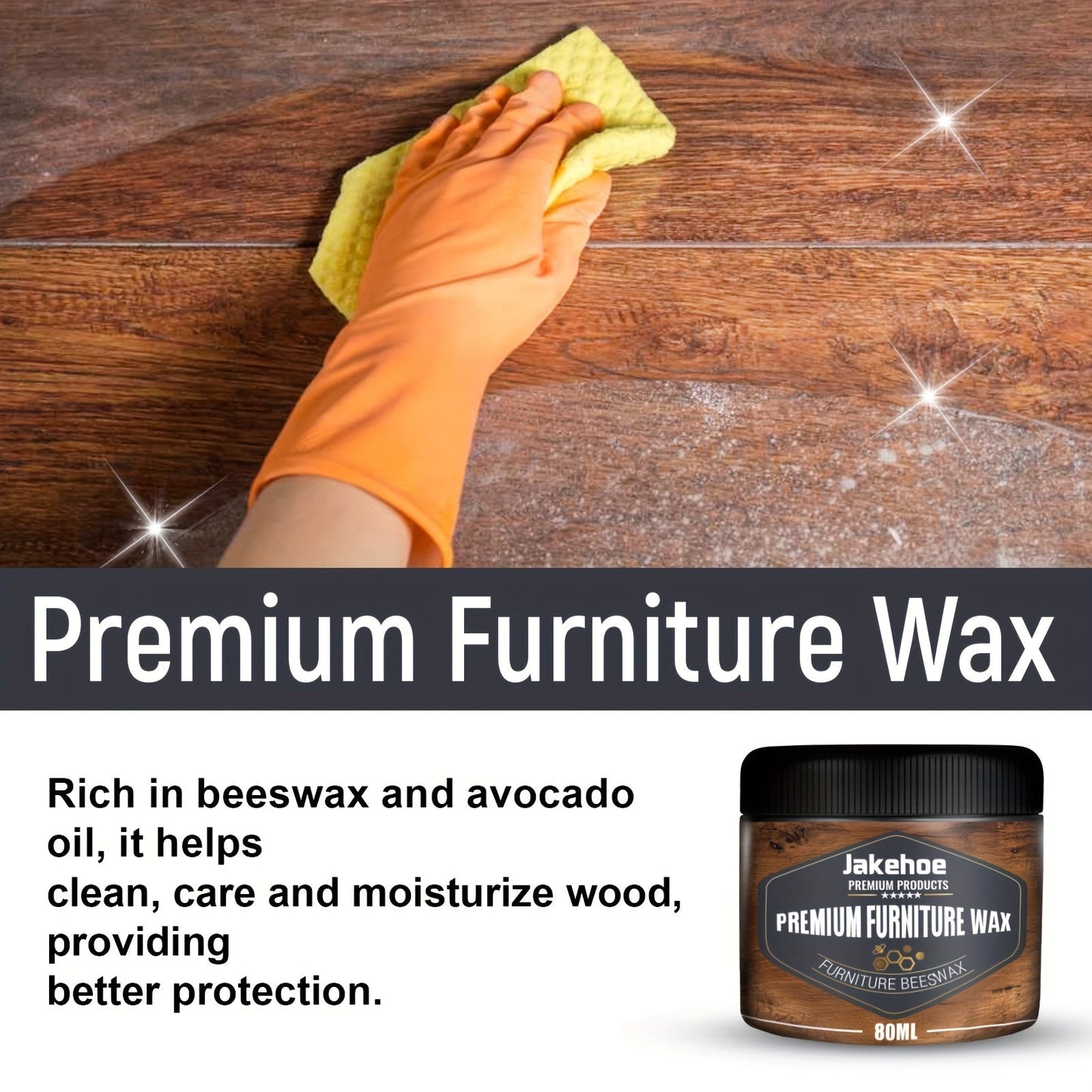 Jakehoe Premium Furniture Wax Set  Scratch Remover Smokeless 80ML-6LDI
