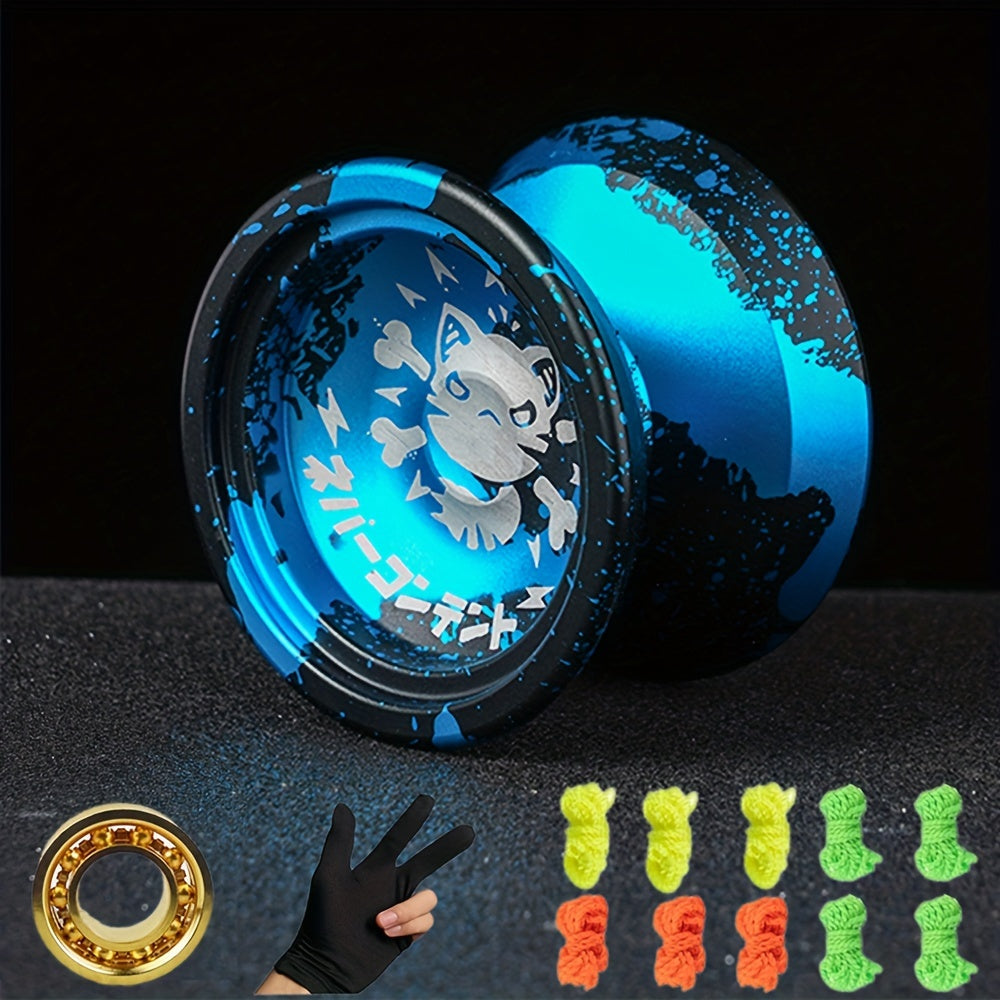 Pro Aluminum Alloy Yo-Yo, Ball Bearing & Rope TJR6L7P