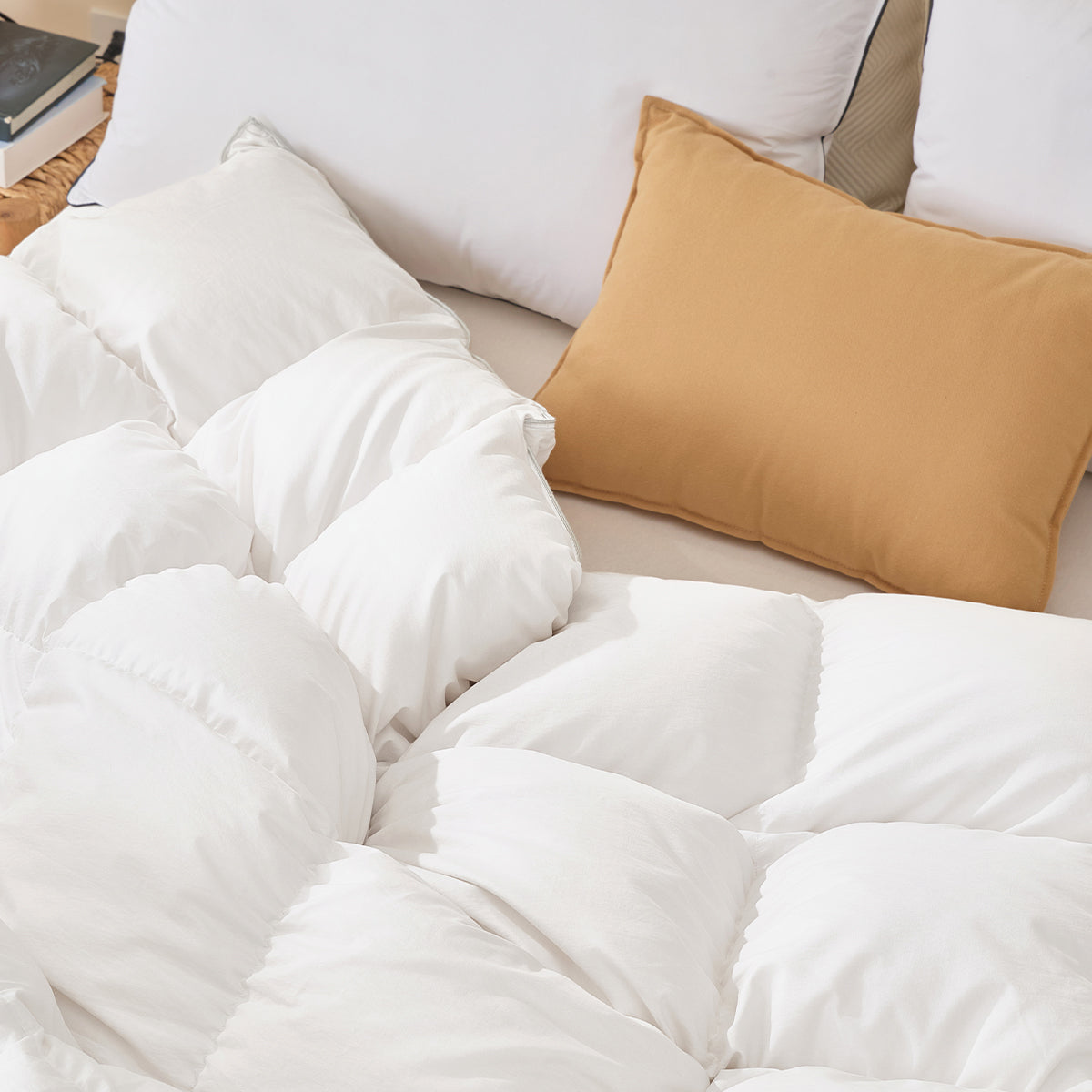 Rose Silent™ Smooth Goose Down Duvet Insert For Deep Sleep