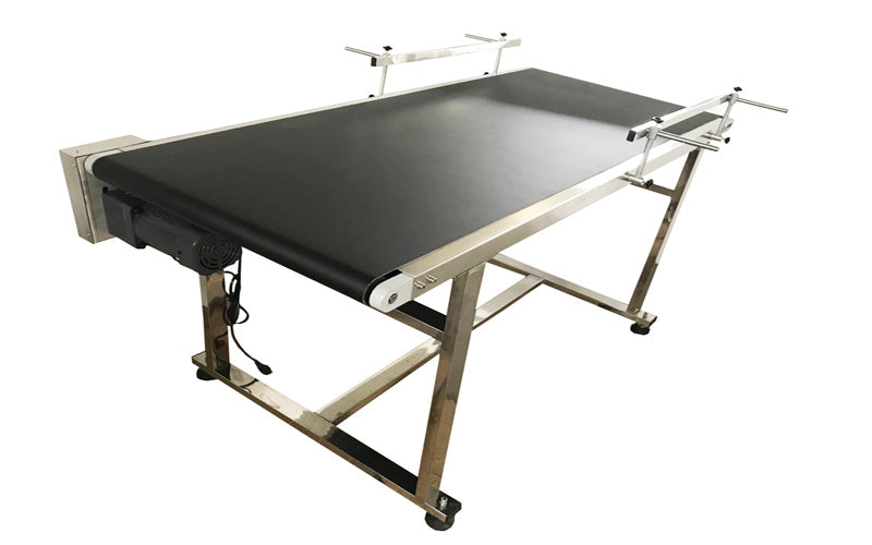 110V 1.5m PVC Conveyor Double Guardrail 60cm