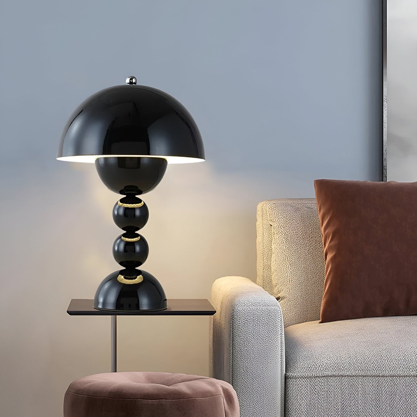 Wireless Bud Table Lamp With Stacked Sphere Base
