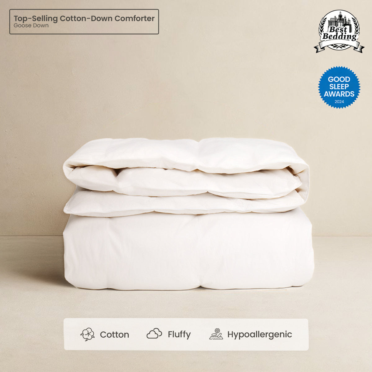 Egyptian Cotton Down Comforter Insert Washable Duvet