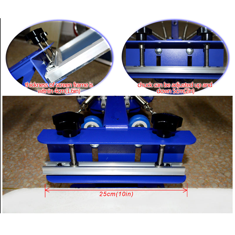 4 Color 4 Station Screen Printing Machine