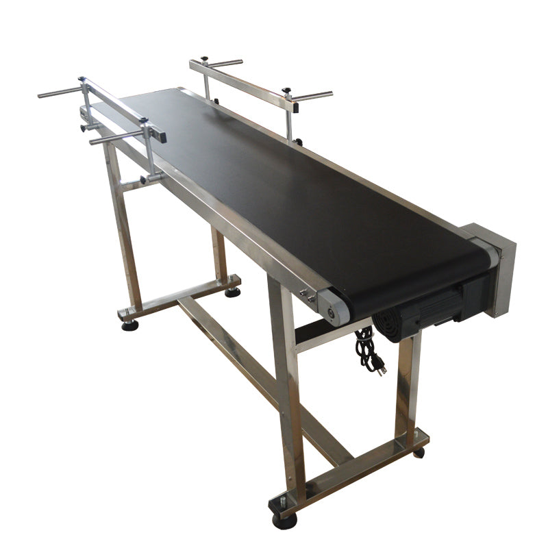 110V 1.5m PVC Conveyor Double Guardrail 30cm