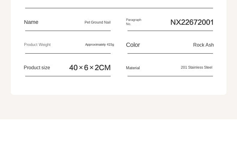 Mobi Garden Pet Ground Nail Portable Lightweight Outdoor Tent Peg For Pets Dog Leash Double Ground Nail Pegs Stake Design Stainless Steel Fixed Nail Camping Accessories