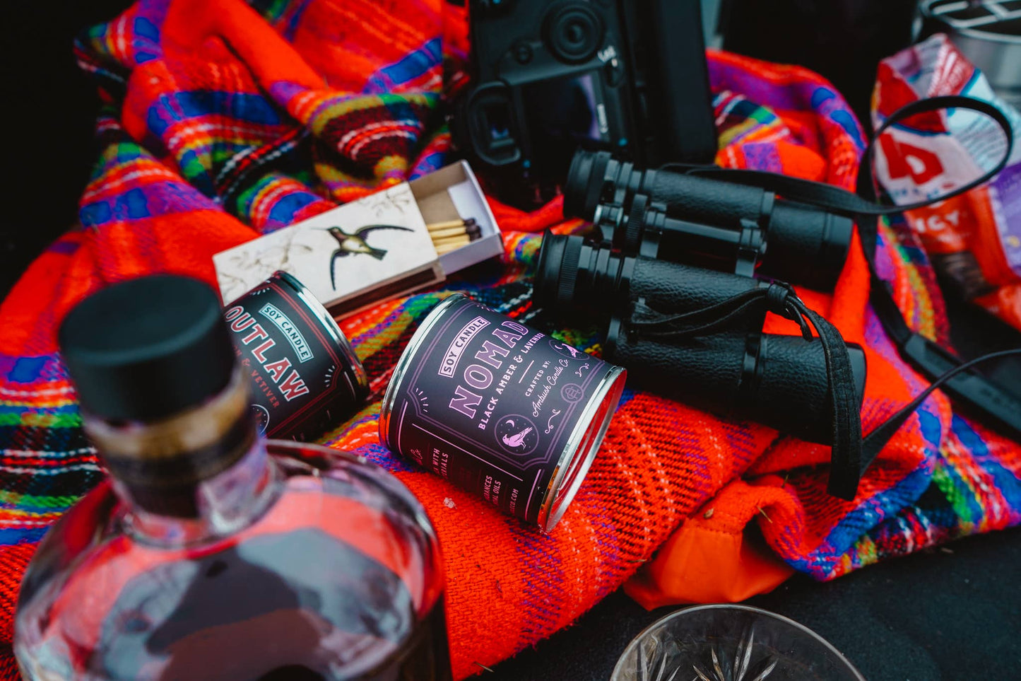 Nomad | Amber + Lavender 8oz Soy Candle