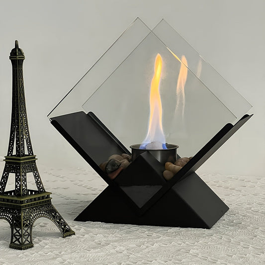 Rhombus Desktop Fireplace- HMT24HH