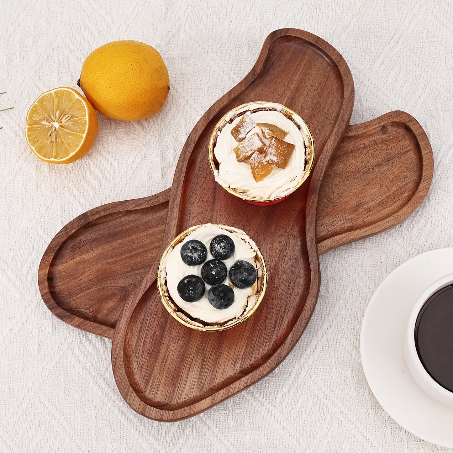 Cross border Japanese Acacia Wood Tray - C2U0