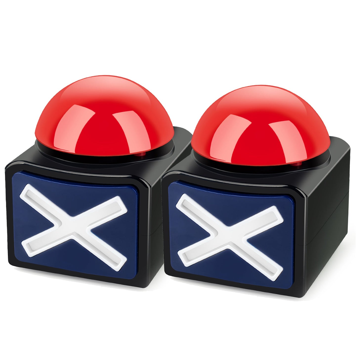 Black & Red Light-Up Sound Buzzer for Trivia TJR9X2M