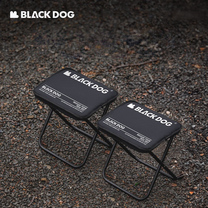 BLACKDOG Portable Folding Stool Ultralight Foldable Storage Seat Camping Fishing Mini Chair Outdoor Load 120kg 6061 Aluminum Alloy 600D Oxford Cloth