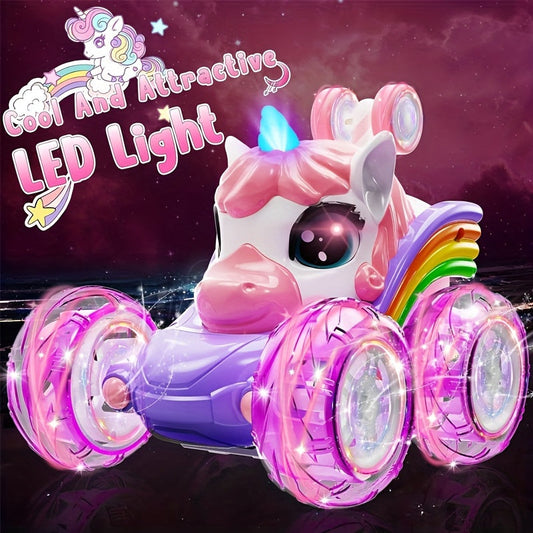 Magical Unicorn Remote Control Car, Light-Up & Transforming TJR4S6G