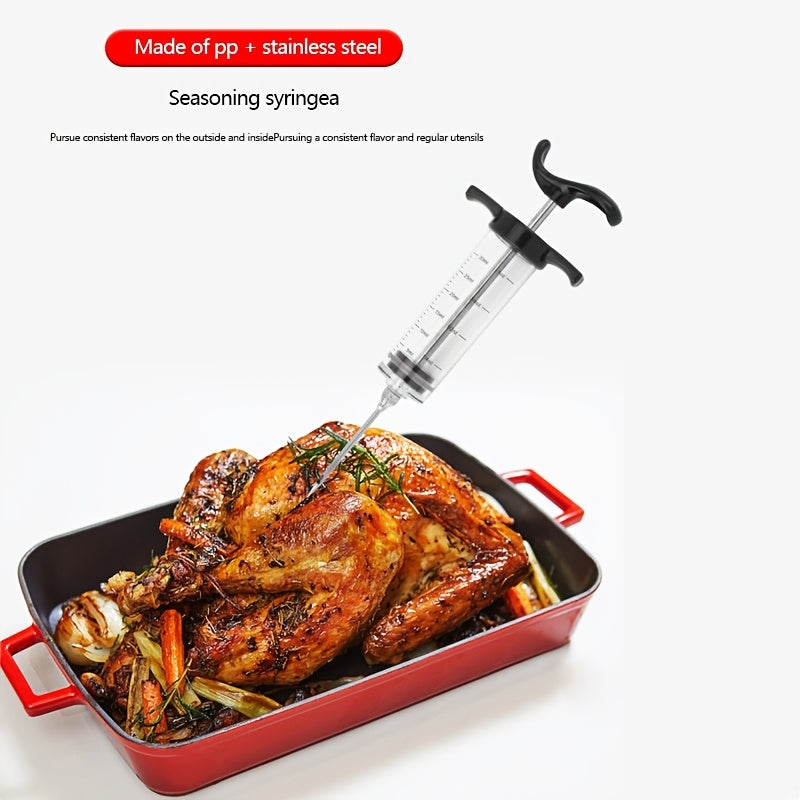Meat Marinade Syringe Set, Stainless Steel TJR5M8P