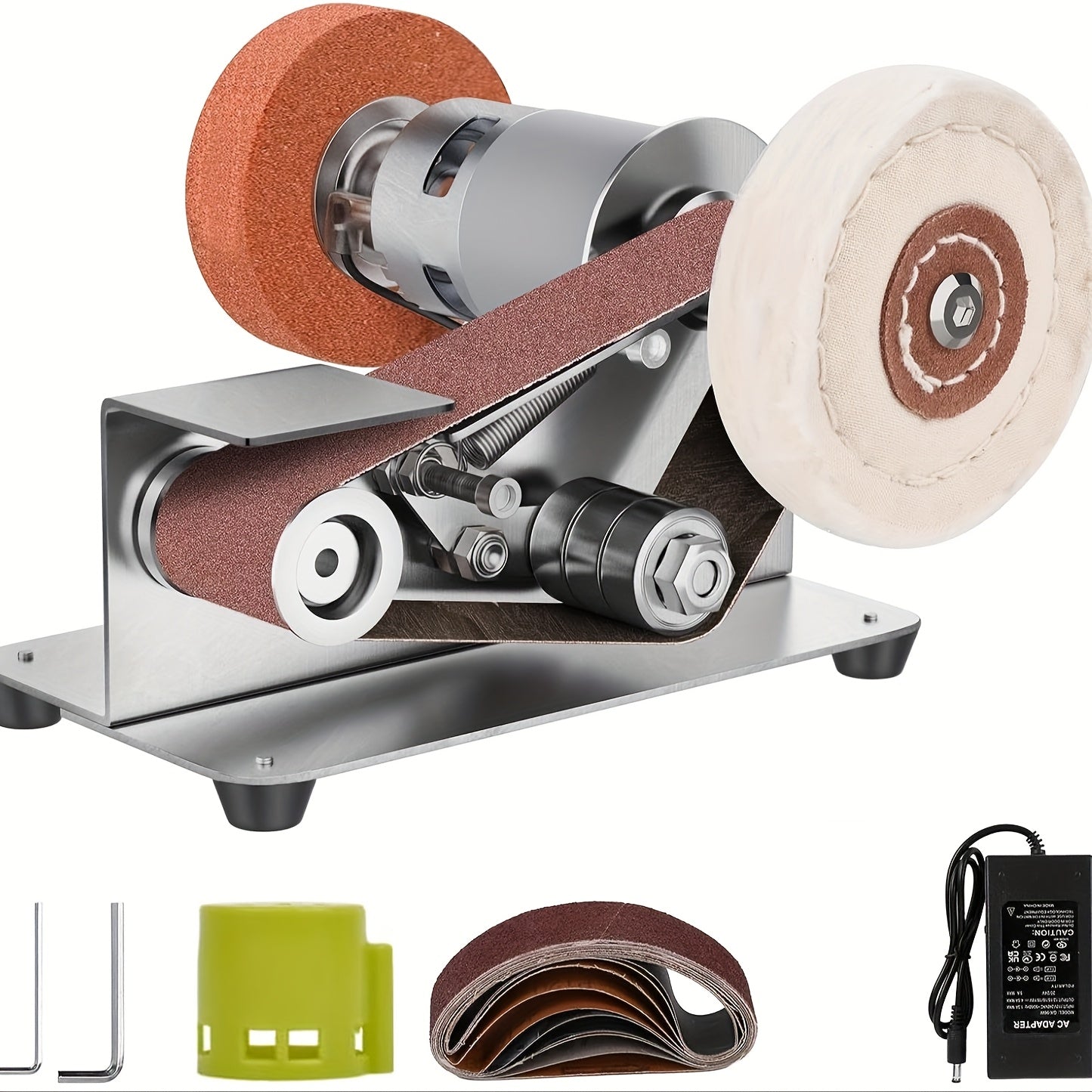 Mini Electric Belt Sander, 7-Speed DIY Grinder TJR4P9X
