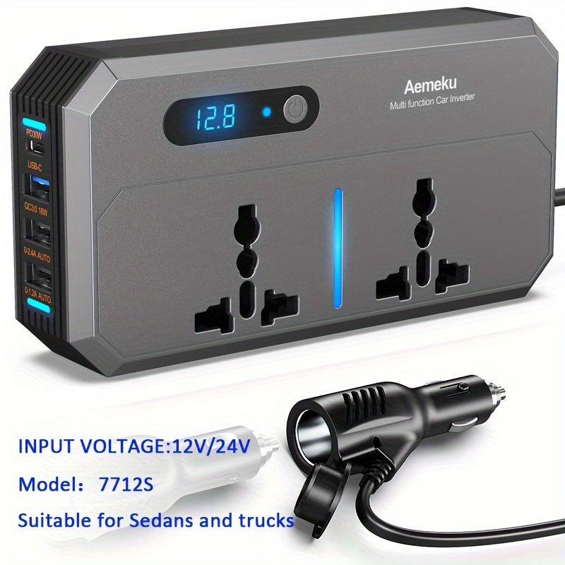 200W Car Power Inverter with PD Charging-XYZD