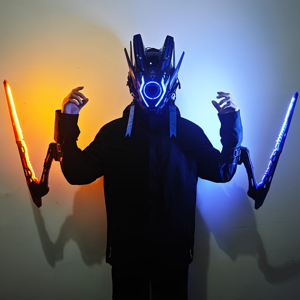 Cyberpunk LED Mantis Knife Set for Halloween & Costume Gifts TJR9Z1K