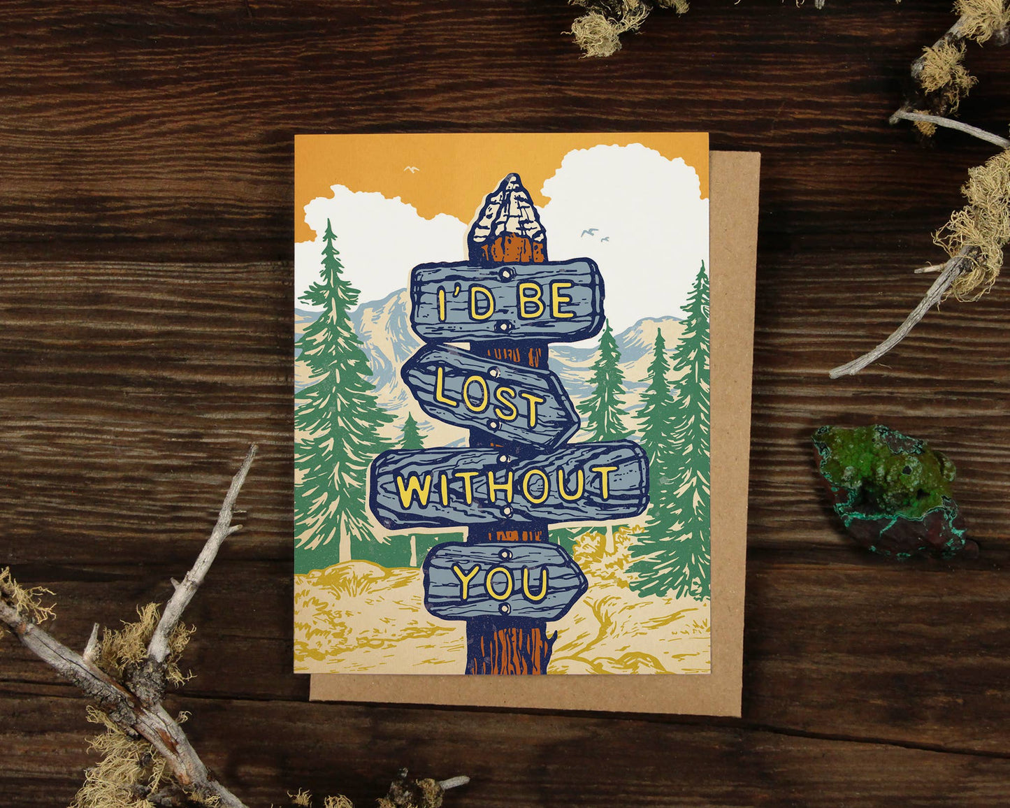 Alpinecho - I'd Be Lost Without You Greeting Card
