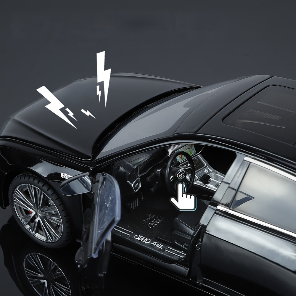 Audi A6L 118 DieCast Model Car  WhiteBlack-OSX1