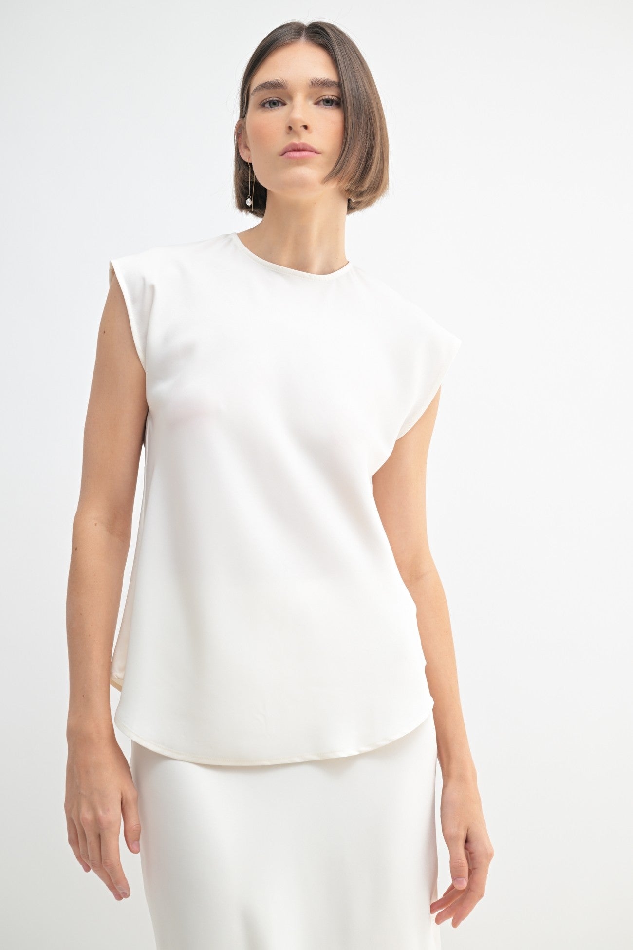 Leilani Satin Drop Shoulder Top