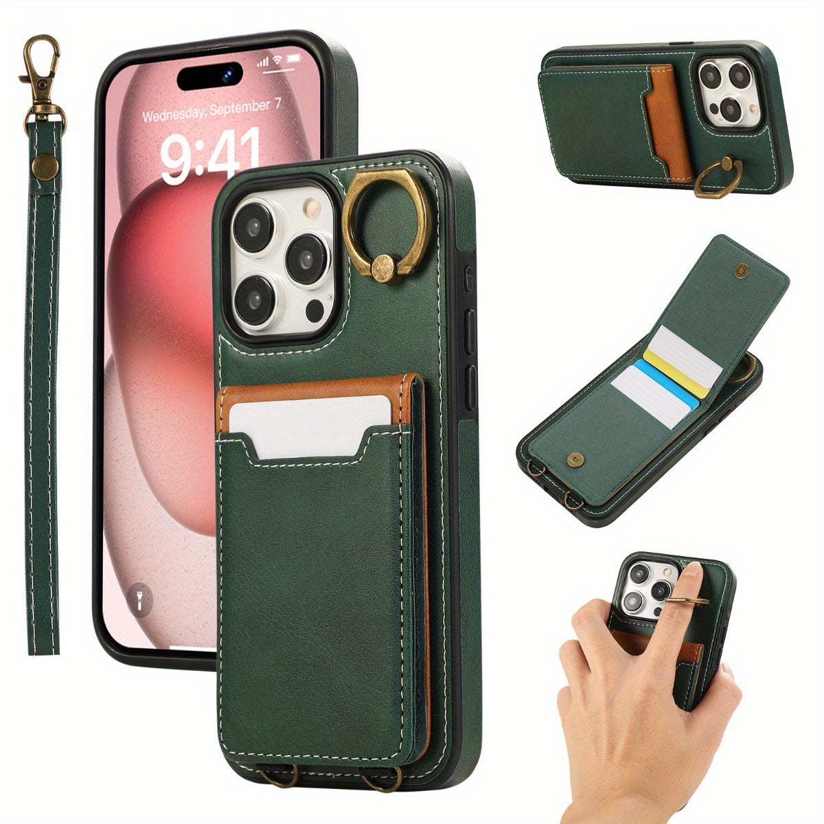 Stylish Card Slot Phone Case for iPhone ProMax-RN2W