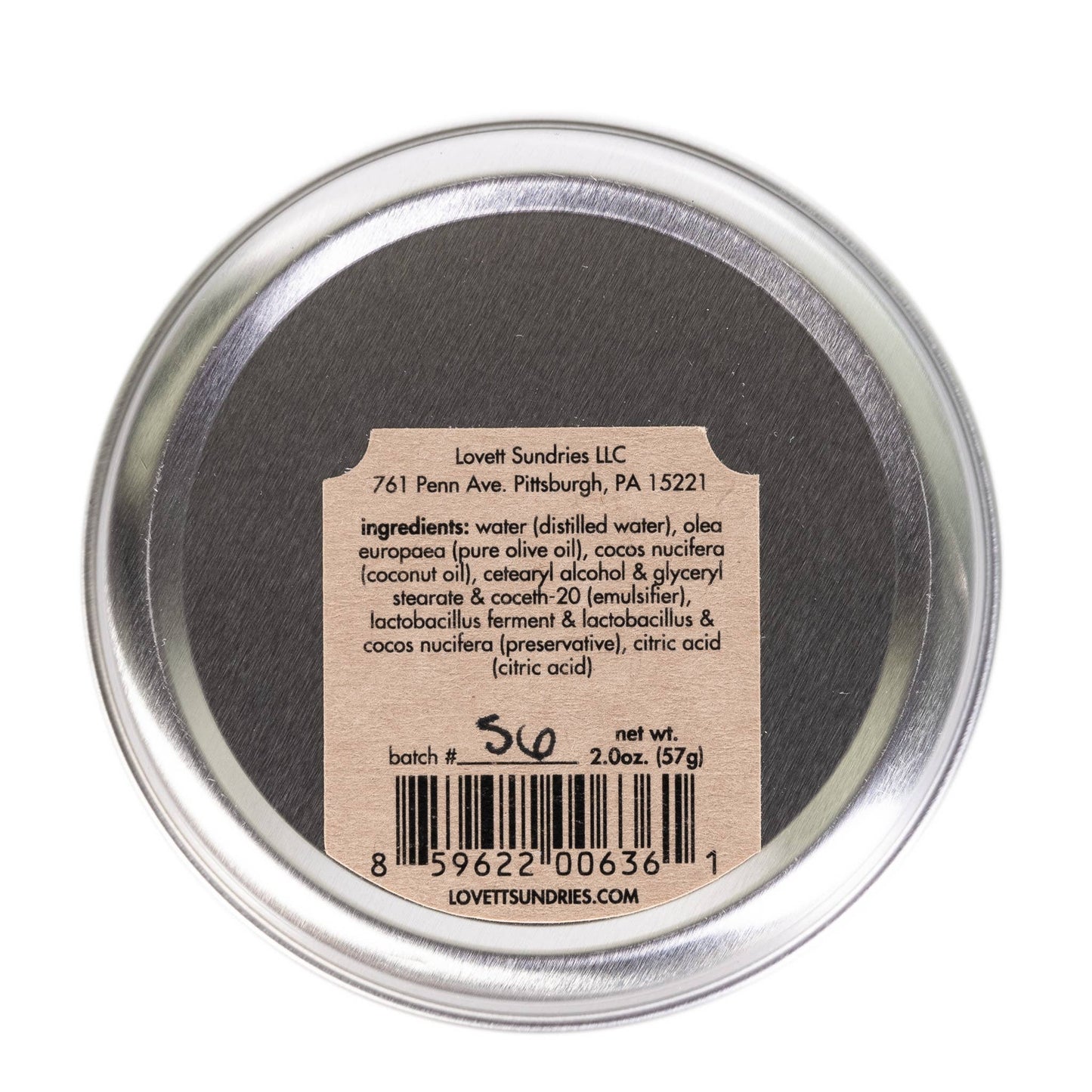 Lovett Sundries - Hand and Body Cream - Travel Size: Unscented