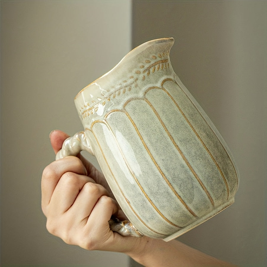 An Ancient Style Creative Twist Handle Pot - F3JI