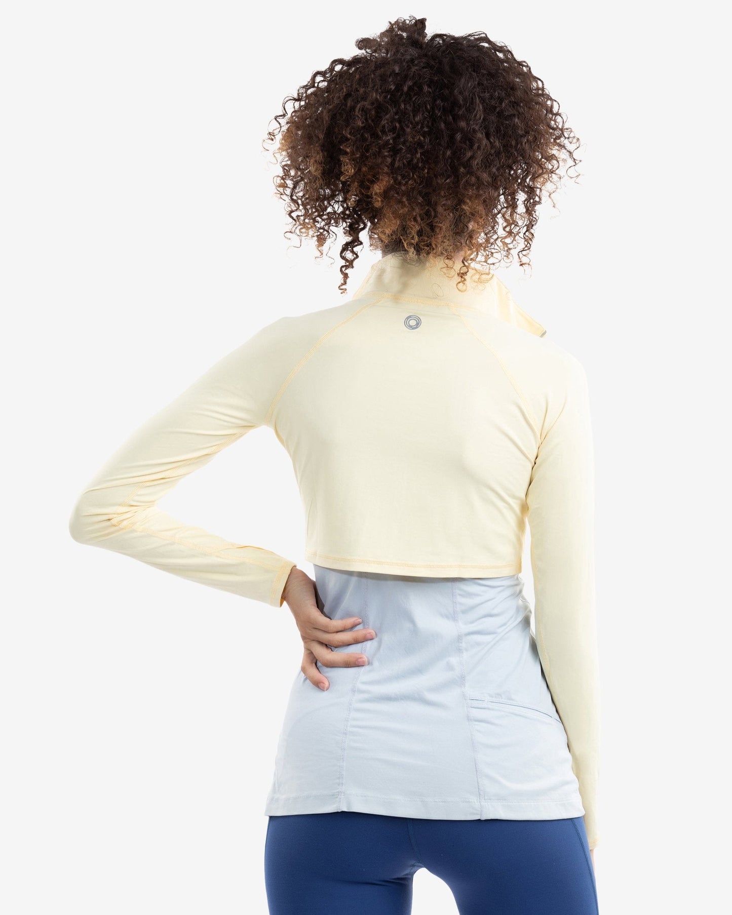 WOMEN'S FULL ZIP CROP TOP (4010)