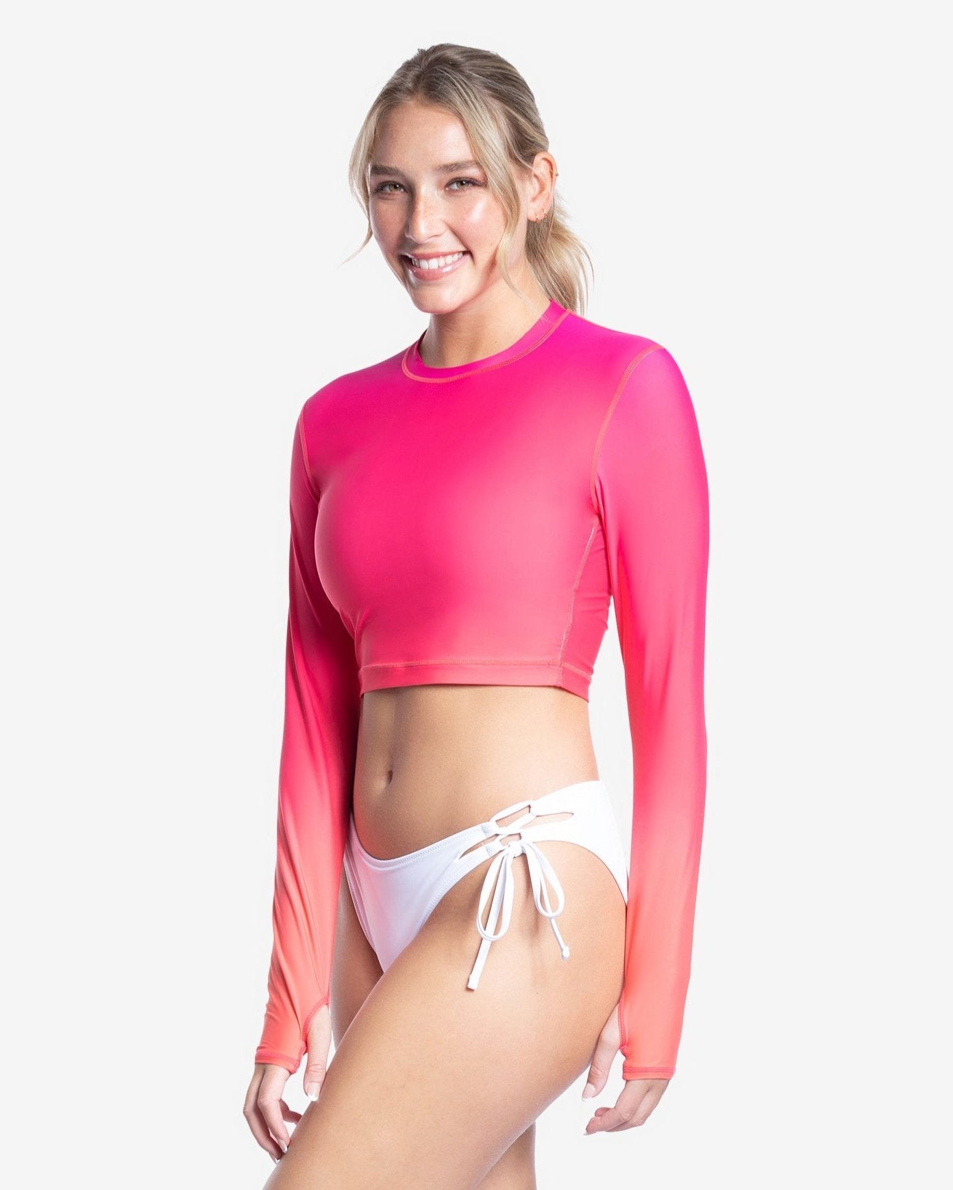 CLEARANCE- BLOQUV x JANTZEN - WOMEN'S EVERYDAY CROP TOP (4015JC)