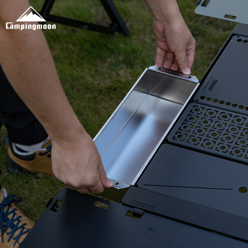 Campingmoon BK/CK-11 IGT Cutlery Box Multipurpose Food Kitchen Cutlery Storage Container Box Rack Half Unit Integrated Grill Table Accessories IGT Compatible