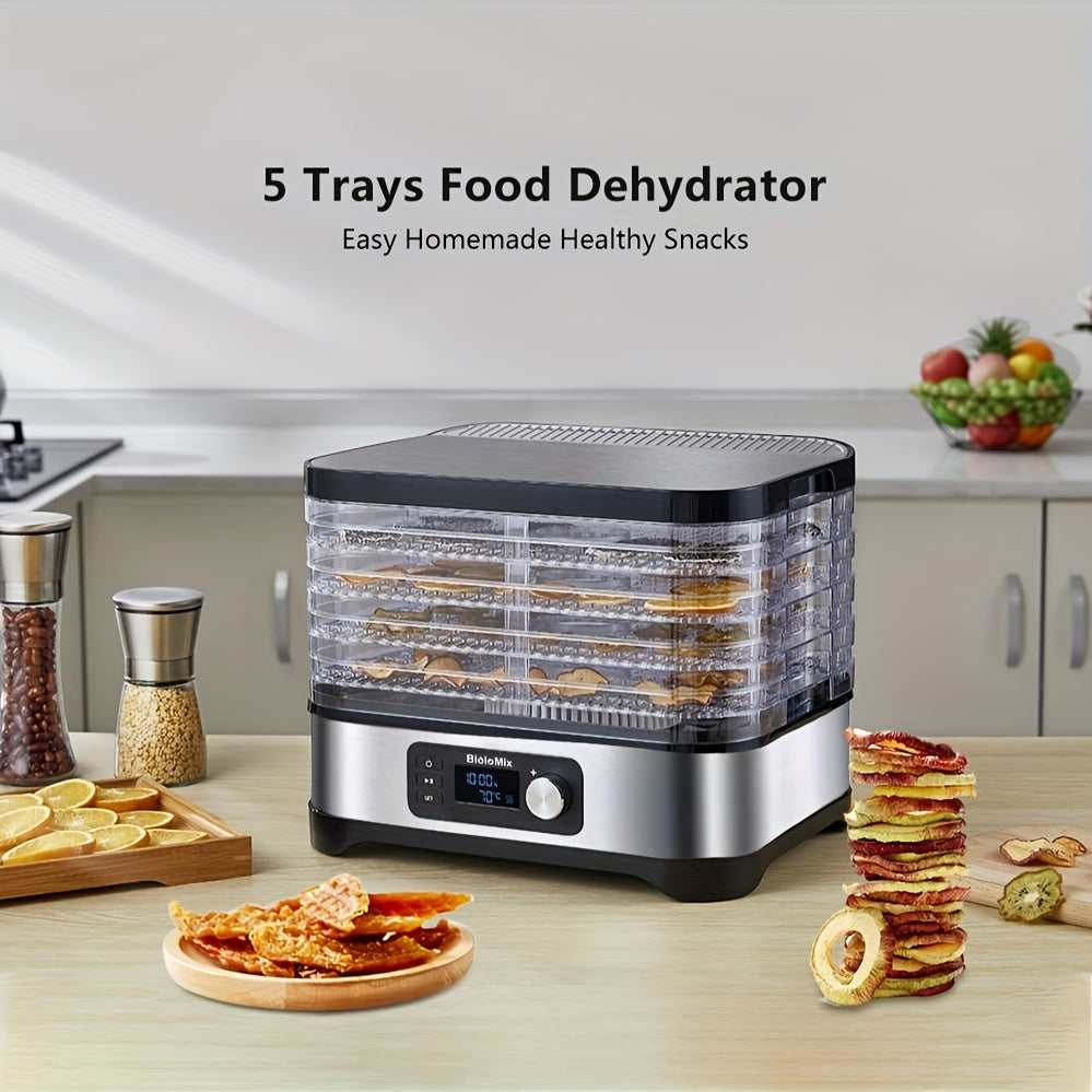 BioloMix 5Tray Food Dehydrator with LED Display-C32Z