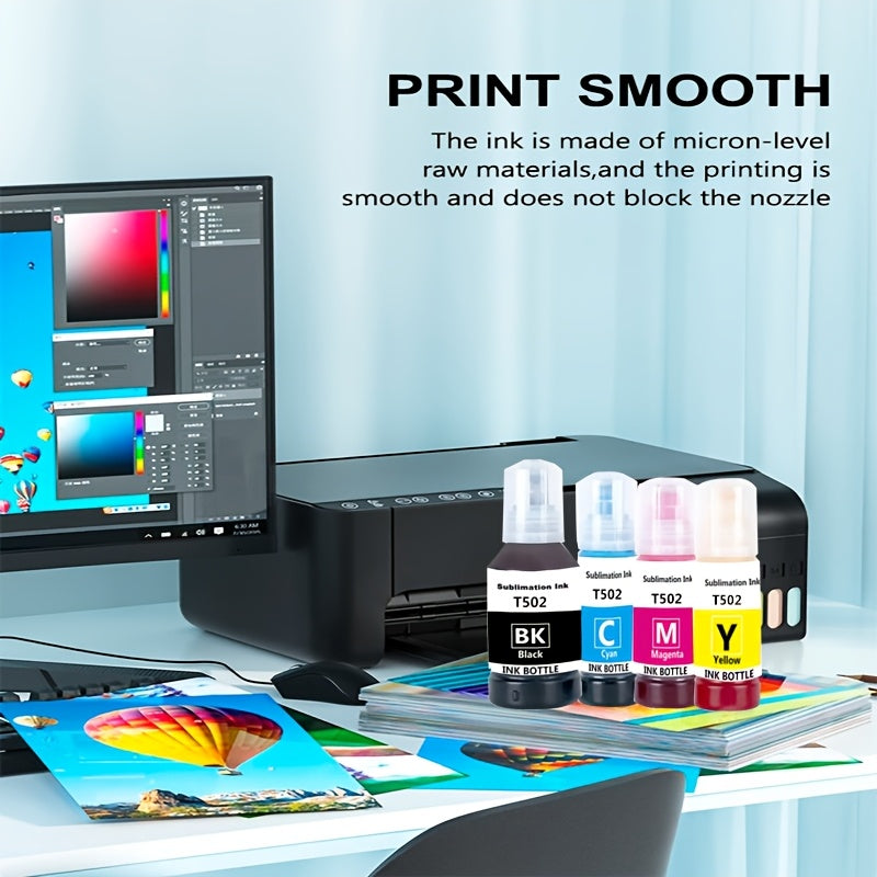 EcoTank Epson Sublimation Ink Set Black  Color Recycled-WL4S