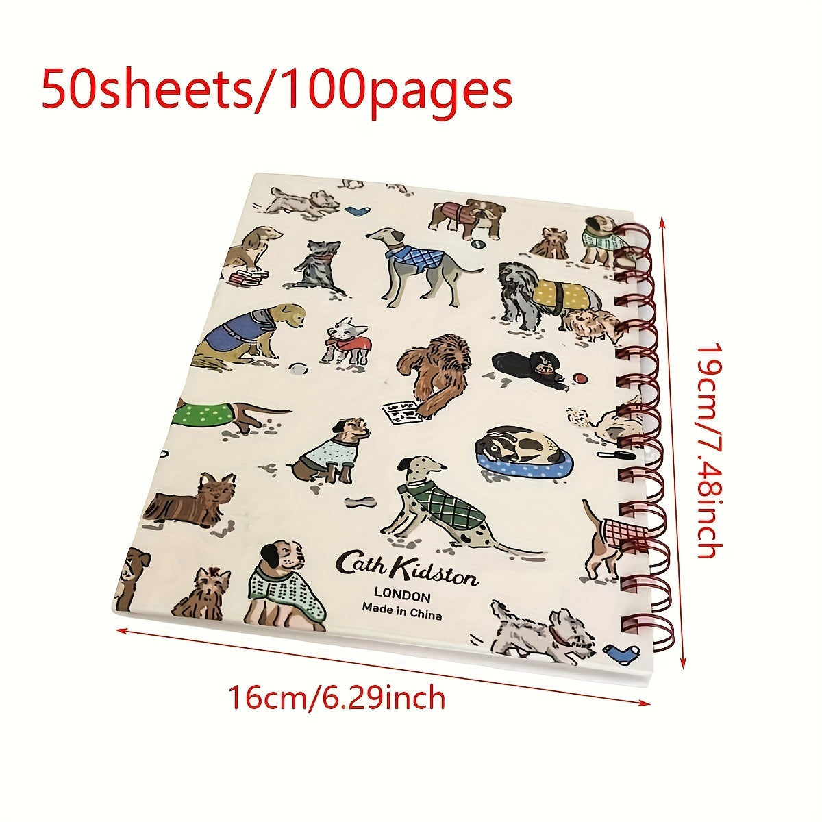 Chic A5 Spiral Notebook with Detachable Pages - JVG8