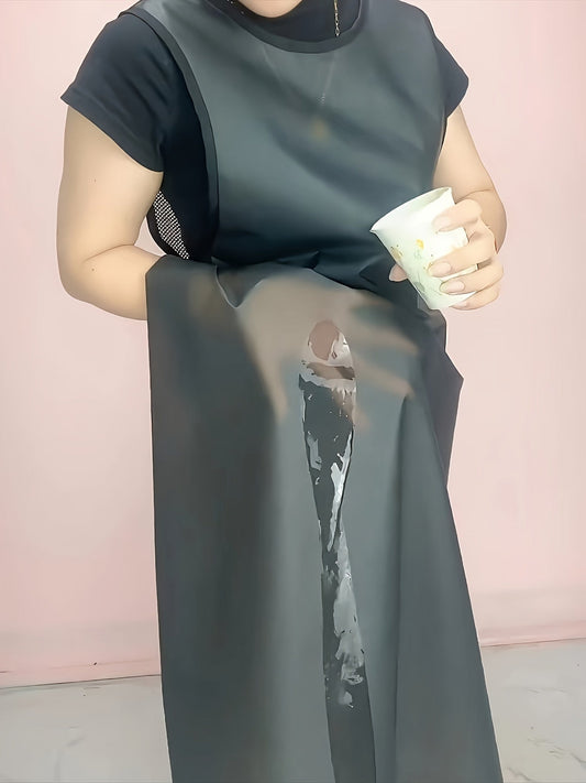 Soft Autumn/Winter Over-Knee TPU Transparent Apron for Work TJR3Z5L