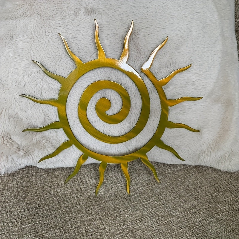 Antique Coiled Star Metal Wall Art - G2SV