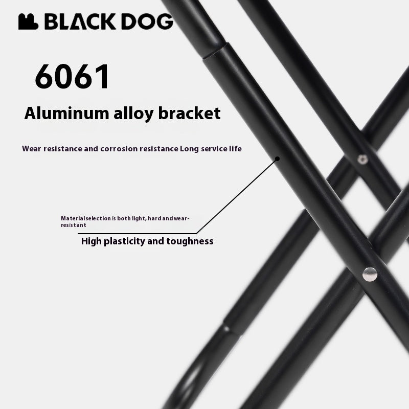 BLACKDOG Portable Folding Stool Ultralight Foldable Storage Seat Camping Fishing Mini Chair Outdoor Load 120kg 6061 Aluminum Alloy 600D Oxford Cloth