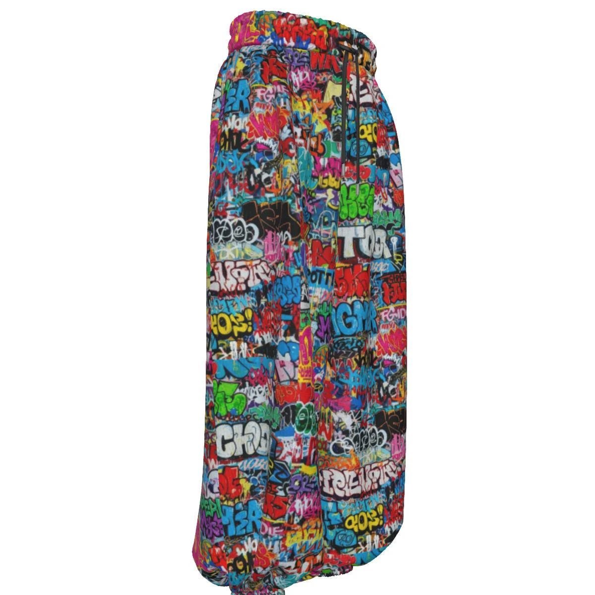 Maximalist AOP Unisex Lantern Pants | Carrot-Cut Tapered Trousers with Elastic Waist — Festival, Floaty Summer & Statement Streetwear Bottoms (XS–3XL)