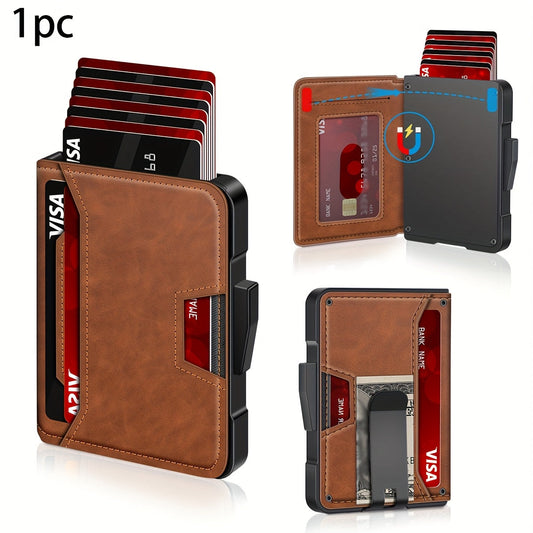 Men's Ultra-Thin RFID Leather Wallet with Card Holder - TJR4K7Y