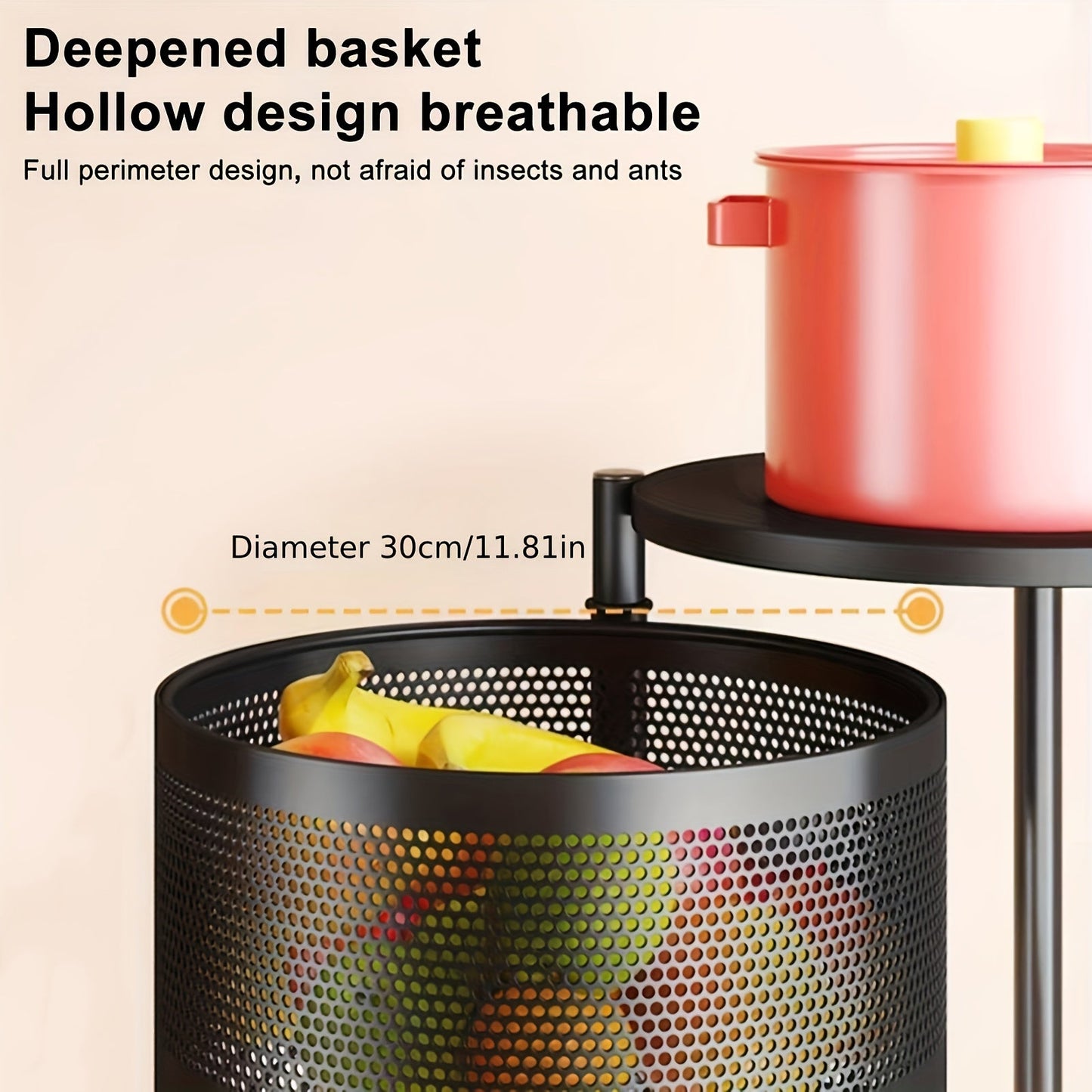 Rotating Multi-Tiered Storage Rack- HMT15SR