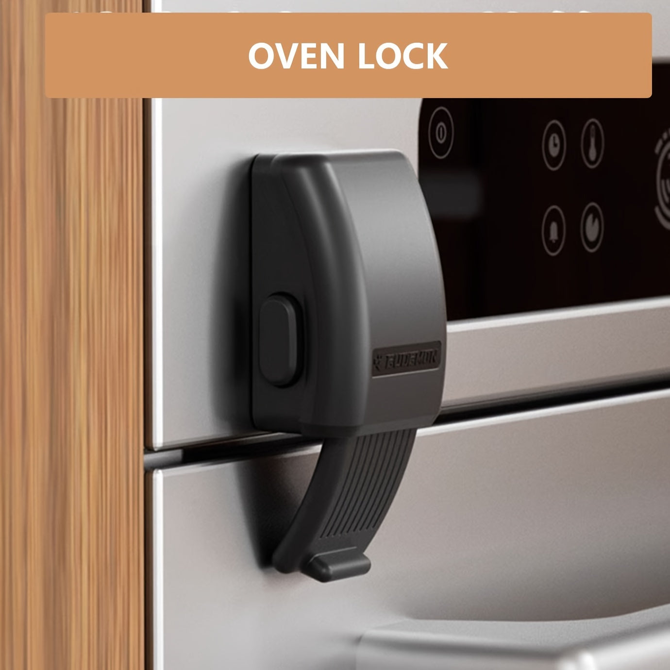 Black Oven Safety Lock, Microwave & Drawer Lock Buckle TJR5L7B