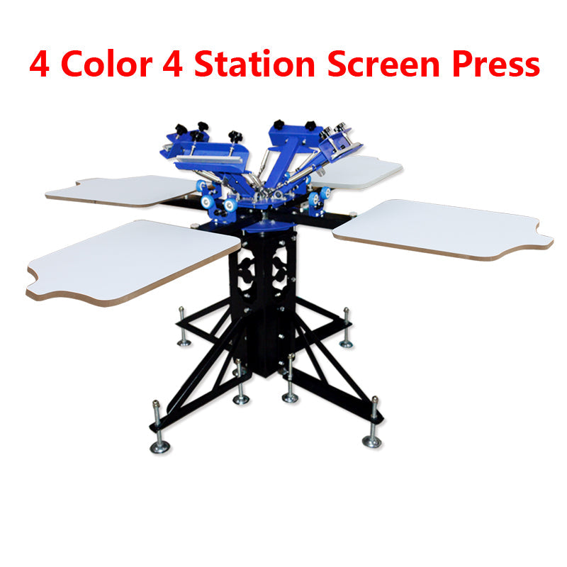 4 Color 4 Station Screen Printing Machine