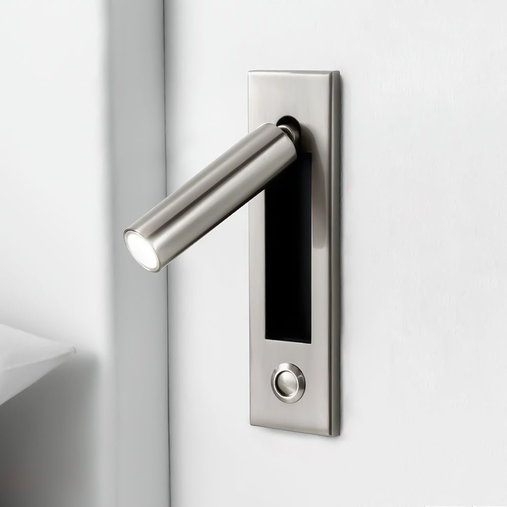 Embedded Bedside Reading Spotlight Wall Light With Adjustable Head