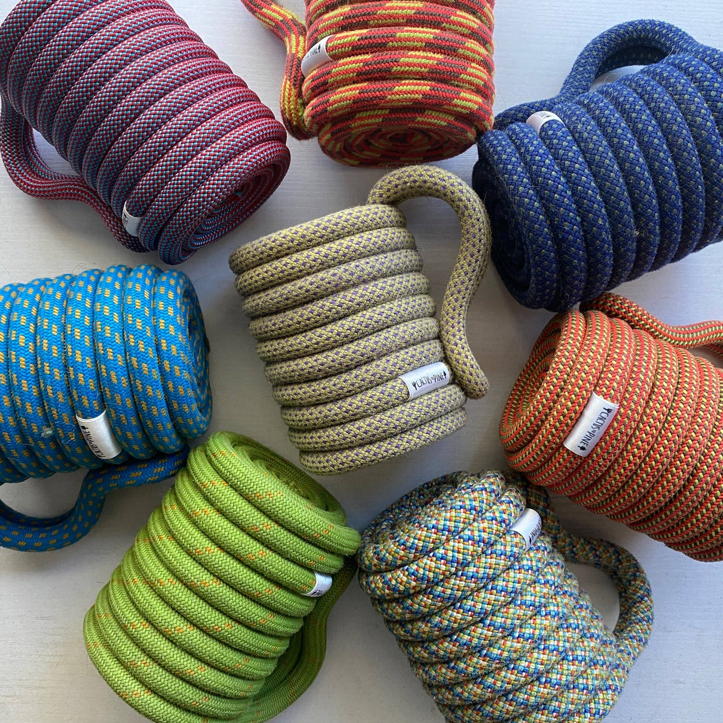 Cactus to Pine - Can Cozie - Upcycled Rock Climbing Rope